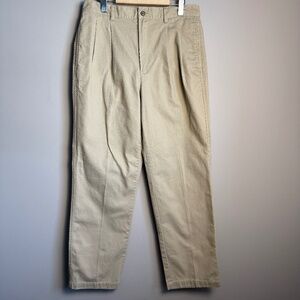 Brentwood Authentic Chino Men's Pleated Front Casual Dress Pant Beige Size 34